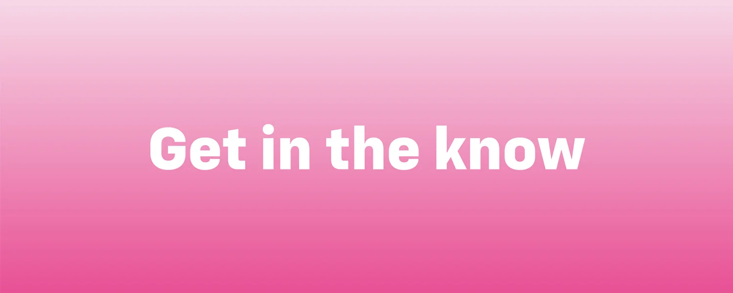 Get in the know logo | Chevrolet Making Strides Against Breast Cancer