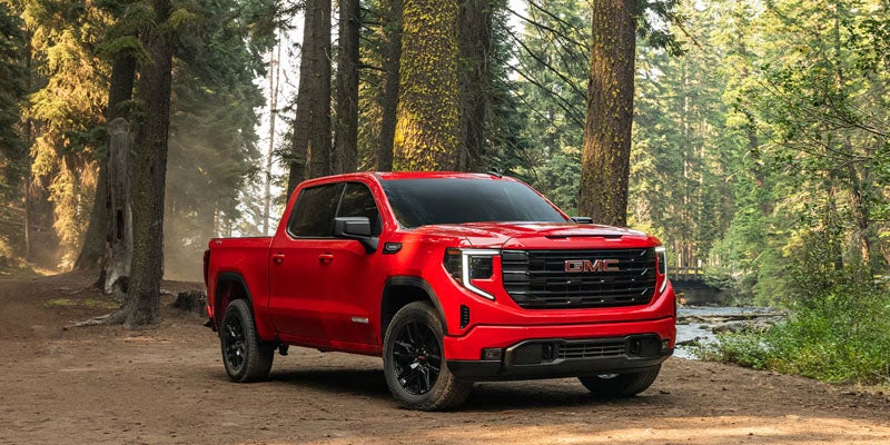 2026 GMC Sierra 1500 side forest view