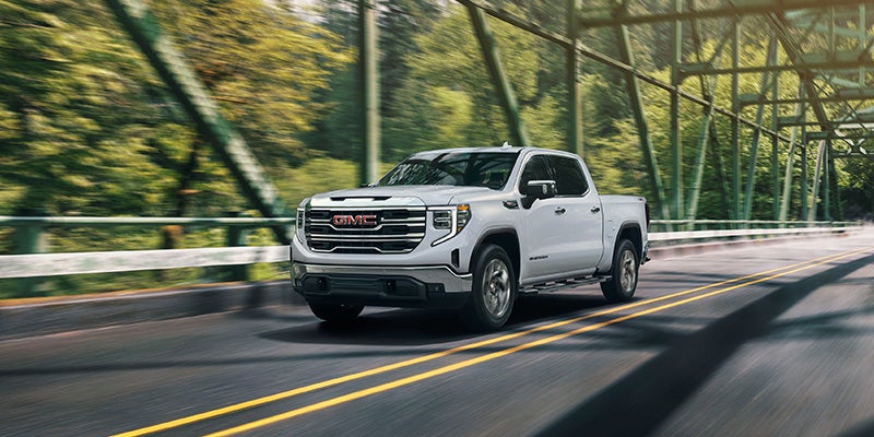 2026 GMC Sierra 1500 Traveling on a Road